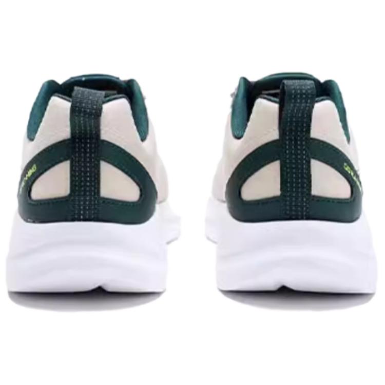 QIAODAN Slip Resistant Abrasion Resistant Low top Casual Sprint Running Shoes Men’s Beige Green
