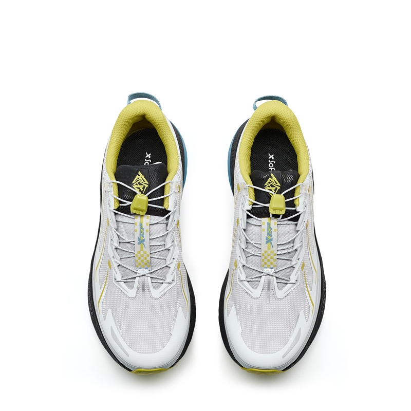 XTEP Cushioning Slip Resistant Abrasion Resistant Low top Outdoor Shoes Men’s Gray White