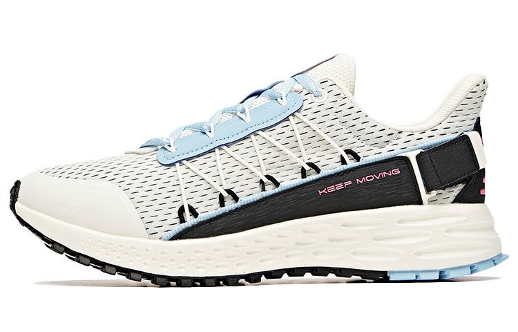 ANTA Running Shoes Women’s Low Top Ivory White/Hyper Blue/Black