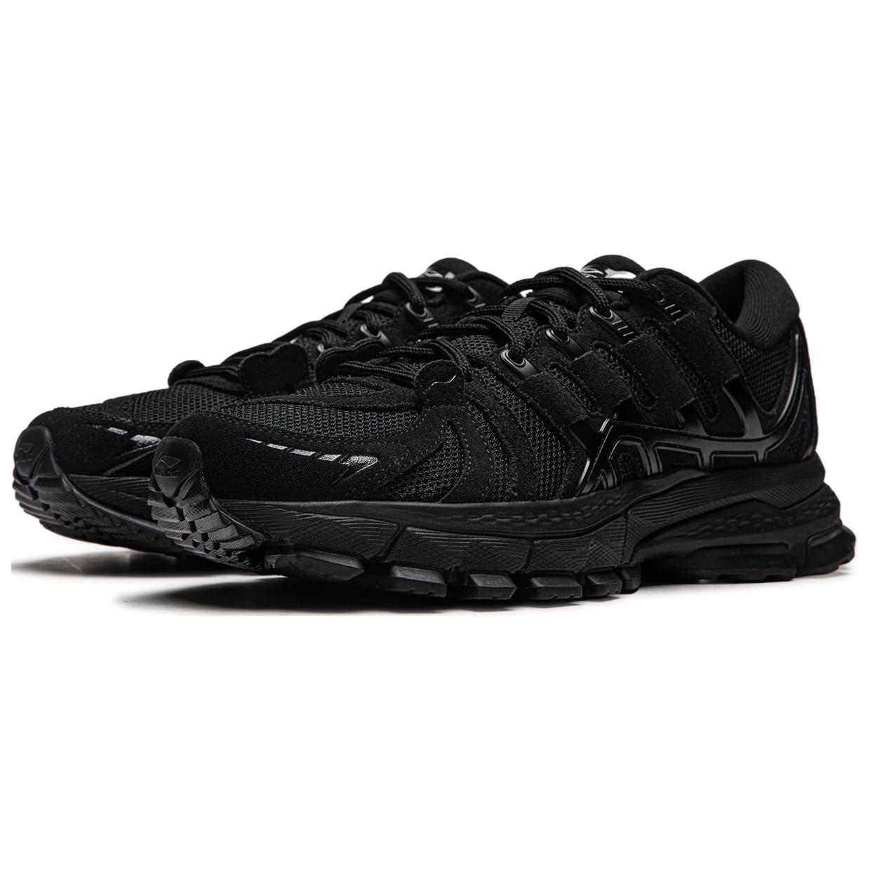 Li Ning Cushioning Abrasion Resistant Cushioning, Wear Resistant Low top Running Shoes Men’s Black