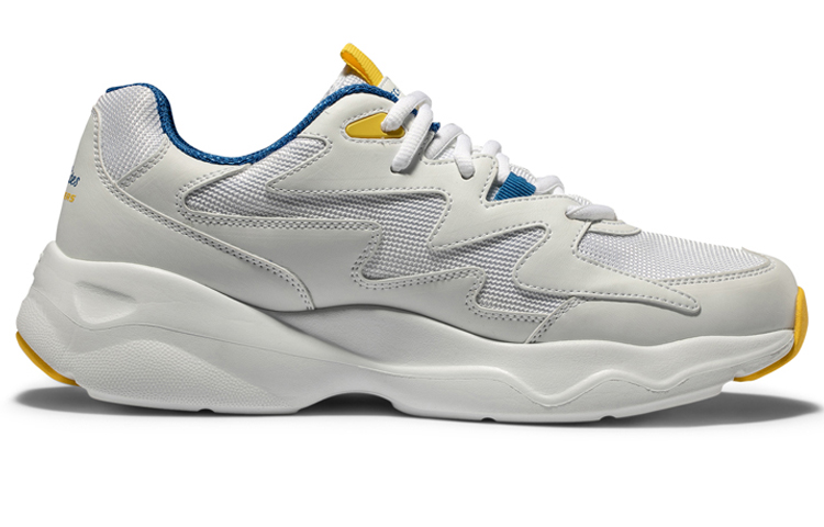 Мужские кроссовки Skechers D'Lites (бело-желто-синие) — фото 2