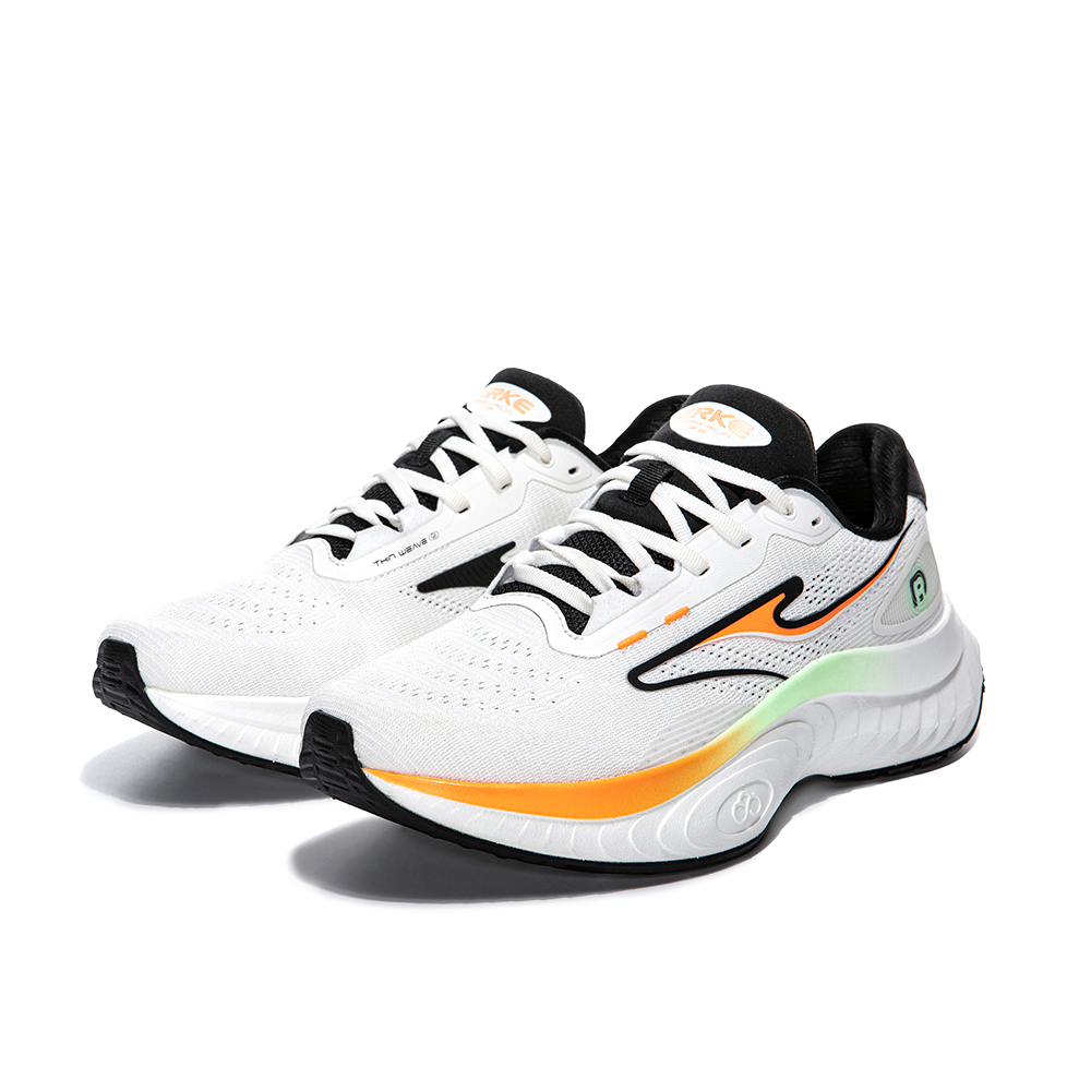 Erke Stable Cushioning, Wear Resistant Low top Running Shoes Men’s White Black