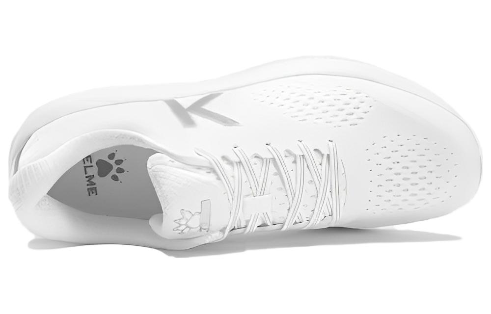 KELME Slip Resistant Abrasion Resistant Low top Marathon Running Shoes Unisex White