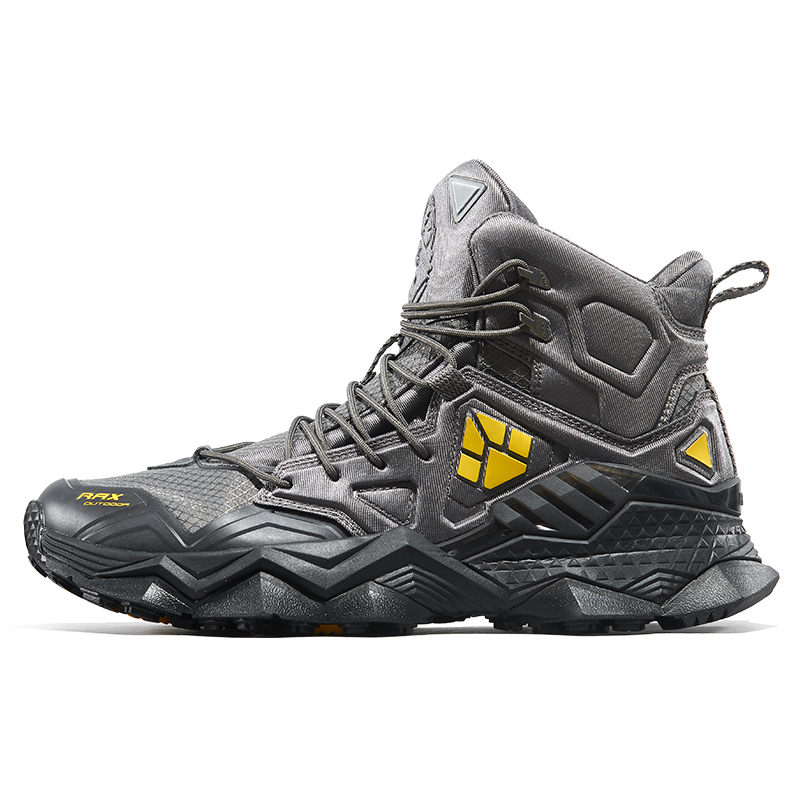 RAX Slip Resistant, Breathable, And Waterproof High top Outdoor Shoes Men’s Gray