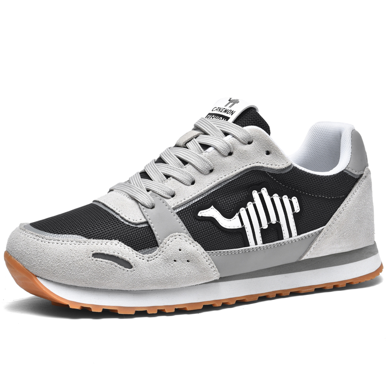 LINGHANGLUOTUO Fabric Slip Resistant Coverage Lightweight Low top Sprint Running Shoes Men’s