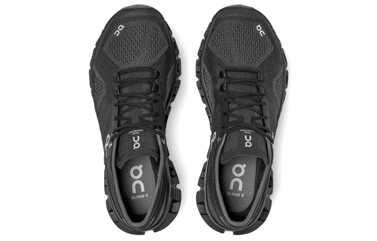 On Running Cloud X Black Asphalt Grey Women's