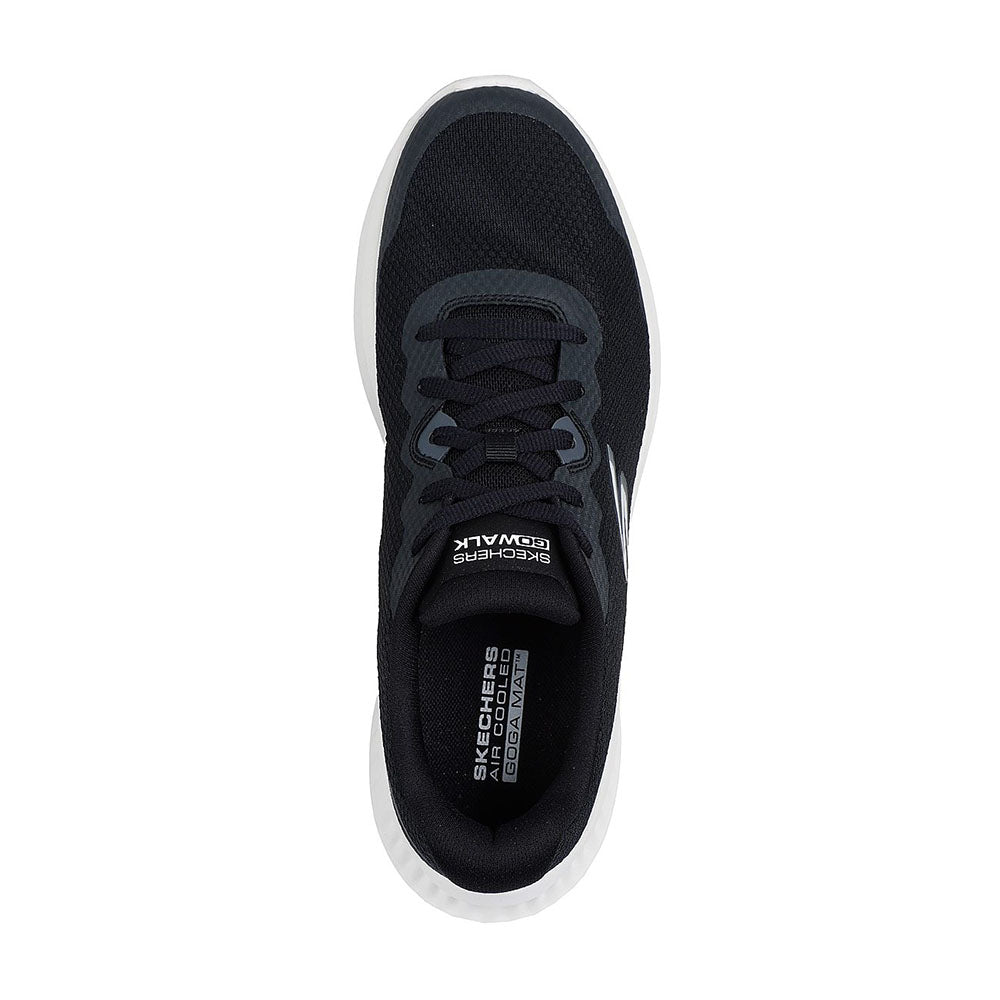 Skechers MEN’S GO WALK Fabric Low top Running Shoes Men’s Black White