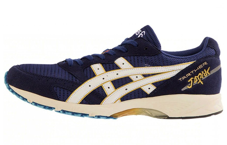 ASICS Tarther Japan Casual Breathable And Wear resistant Low top Running Shoes Unisex Navy Blue