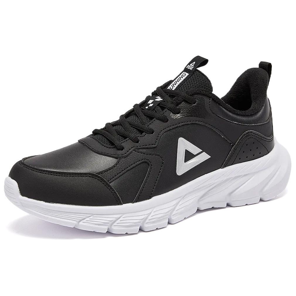 PEAK Slip Resistant Abrasion Resistant Low top Casual Running Shoes Men’s Black White