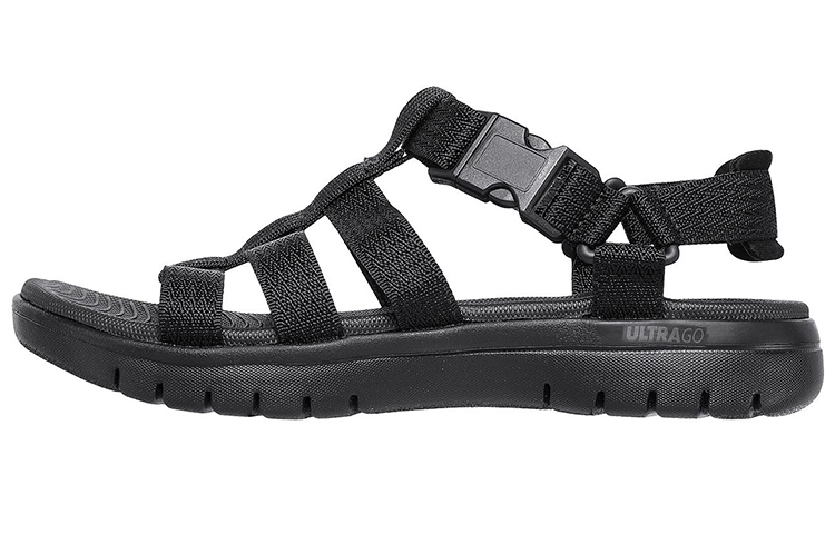 Skechers On The GO Fle Athleisure Roman Sandals Women's All Black
