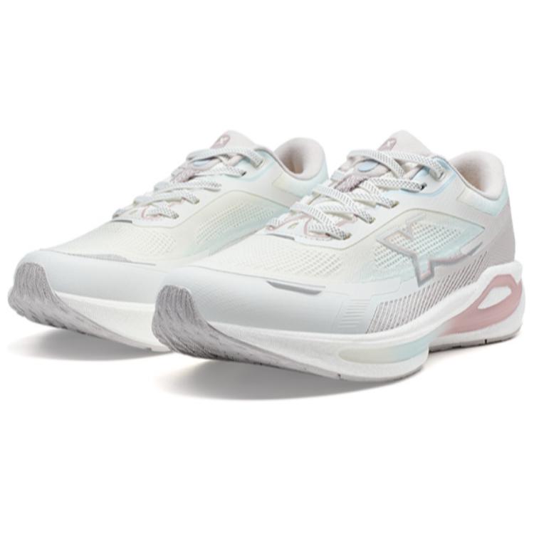 XTEP Starburst Abrasion Resistant Slip Resistant Low top Sprint Running Shoes Women’s Gray Pink Blue