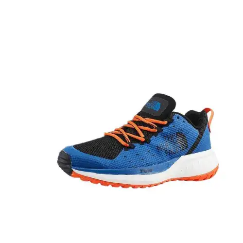 THE NORTH FACE Slip Resistant And Breathable Low top Running Shoes Men's Blue