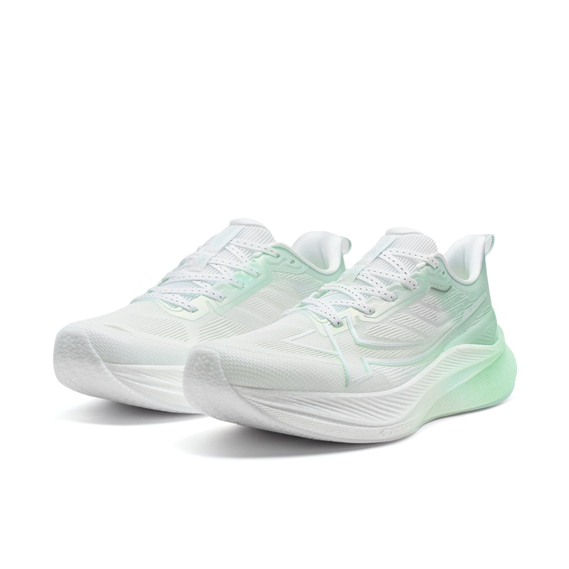 XTEP 2000km 3.0 Low top Training Running Shoes Women’s Classic White Electronic Pink Green