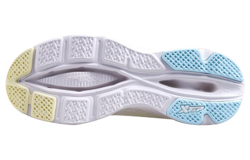 XTEP Slip Resistant Abrasion Resistant Low top Running Shoes Women’s White Blue Yellow