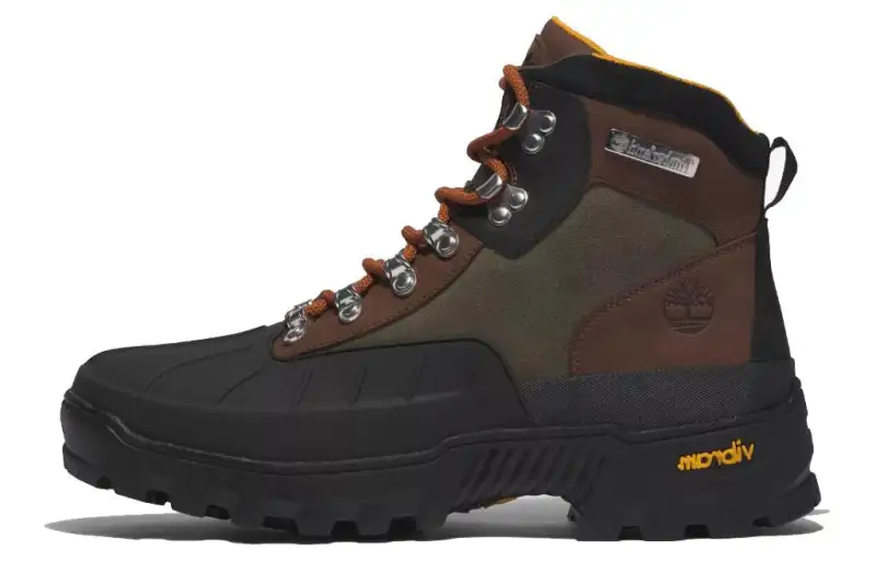 Timberland Euro Hiker Waterproof Abrasion Resistant Waterproof And Wear resistant Short Outdoor Boots Men's Brown Black