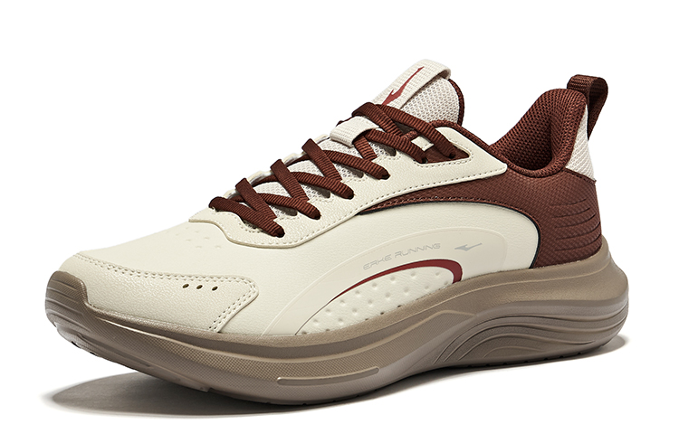 Erke Cushioning, Wear Resistant Low top Casual Running Shoes Men’s Pumice Gray Mocha