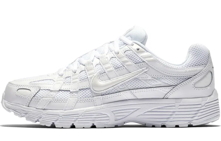 Nike P 6000 Triple White Women's