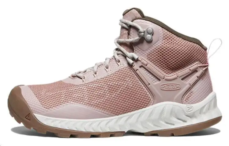 Keen Nxis Evo WP Slip Resistant Abrasion Resistant High top Outdoor Shoes Women's Pink