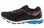 Asics GT 1000 7 Breathable And Lightweight Low top Running Shoes Women's Black Purple Blue