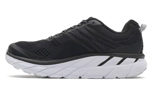 HOKA ONE ONE Clifton 6 Lightweight Low top Running Shoes Men's Black