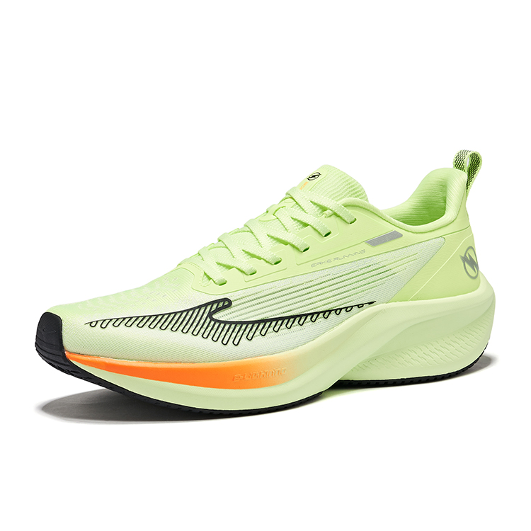 Erke Lightning 4 Cushioning Abrasion Resistant Rebound Low top Casual Running Shoes Men’s Fluorescent Sprout Green