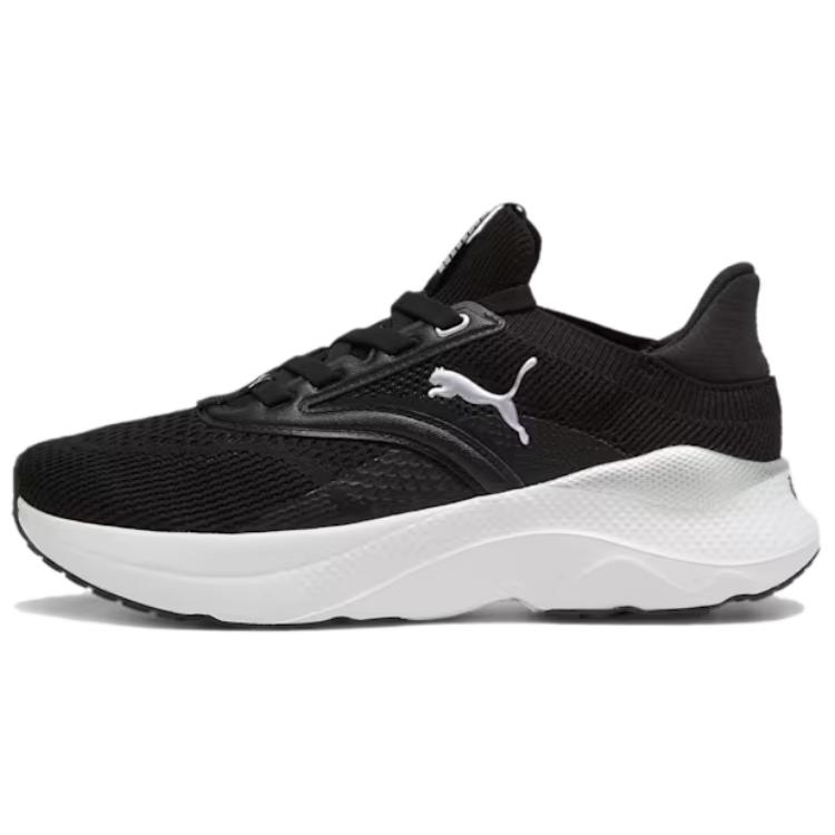 PUMA Softride Slip Resistant Abrasion Resistant Low top Running Shoes Women's Black