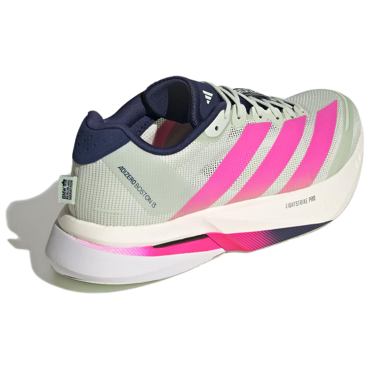 Adizero Boston 13 Adidas M ‘Linen Green Shock Pink Dark Blue’