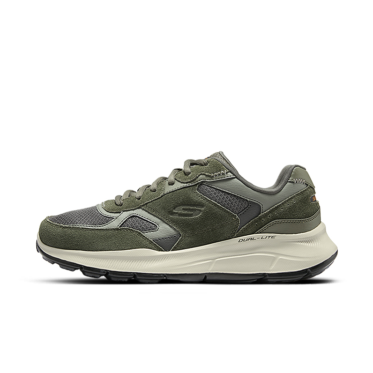 Skechers Abrasion Resistant Low top Running Shoes Men’s Olive Green