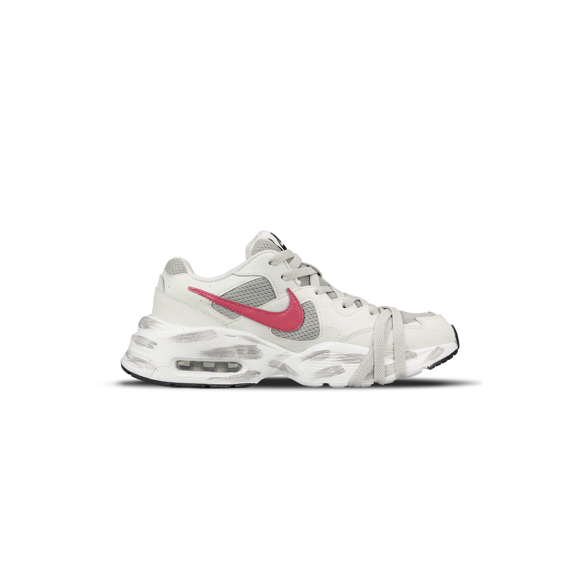 Nike Air Max Fusion Cushioning Slip Resistant Abrasion Resistant Low top Running Shoes Women’s Pink White