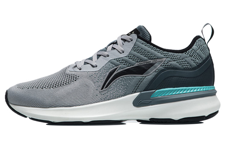 Li Ning Arashi Cushioning Low top Running Shoes Men's Gray Green
