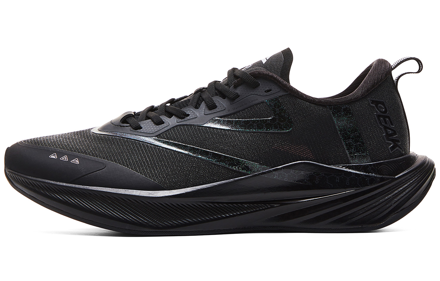 PEAK Double Breath Low top Marathon Running Shoes Men’s All Black