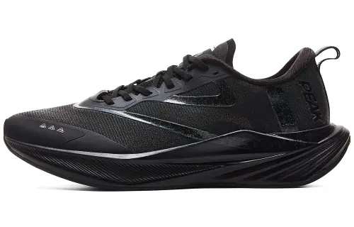 PEAK Double Breath Low top Marathon Running Shoes Men's All Black