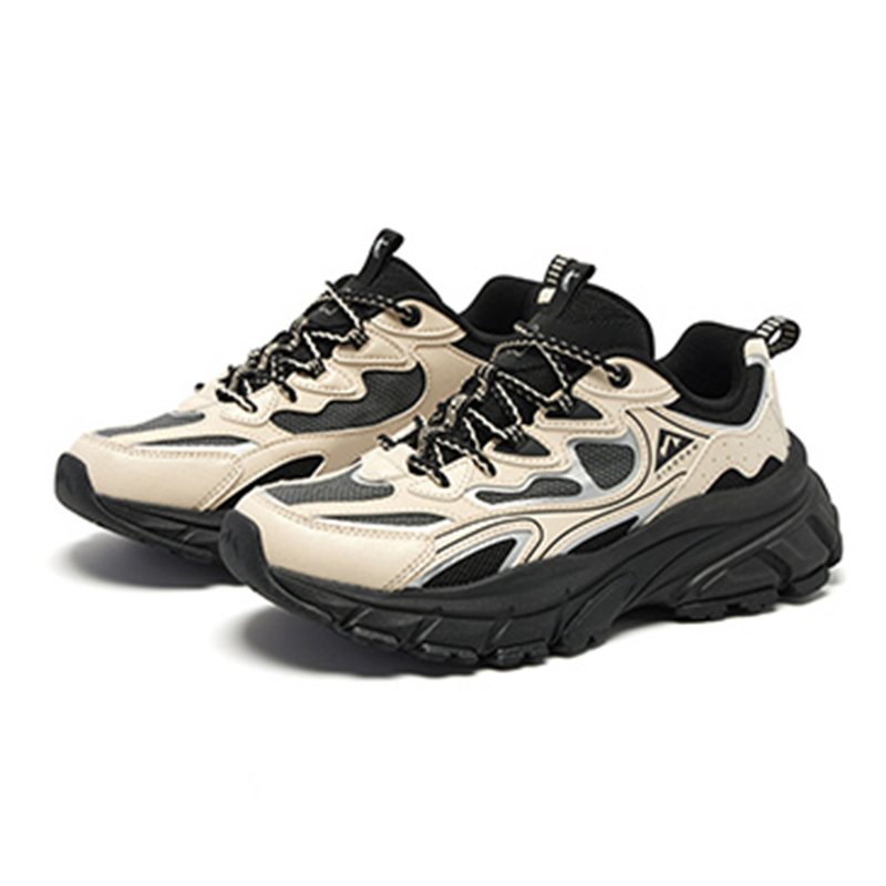 QIAODAN Breathable And Lightweight Low top Outdoor Shoes Women’s Beige Black