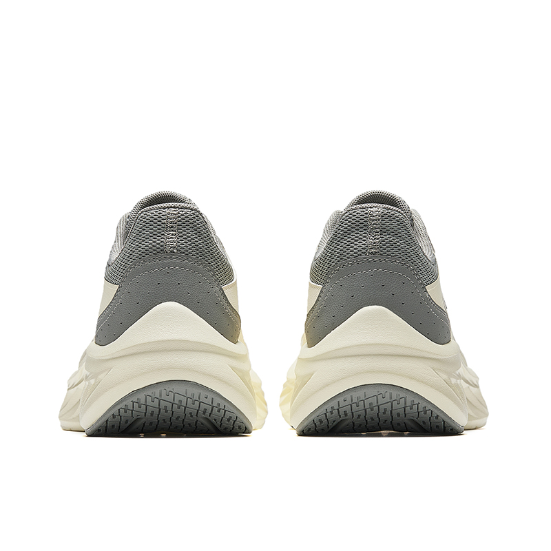 Anta Cushioning Breathable Cushioning Breathable Low top Casual Running Shoes Men’s Beige Gray