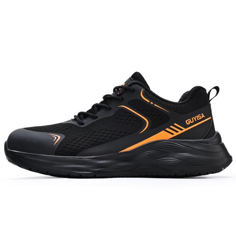 LANOUDUN Impact Resistant Lightweight Low top Outdoor Shoes Unisex Black