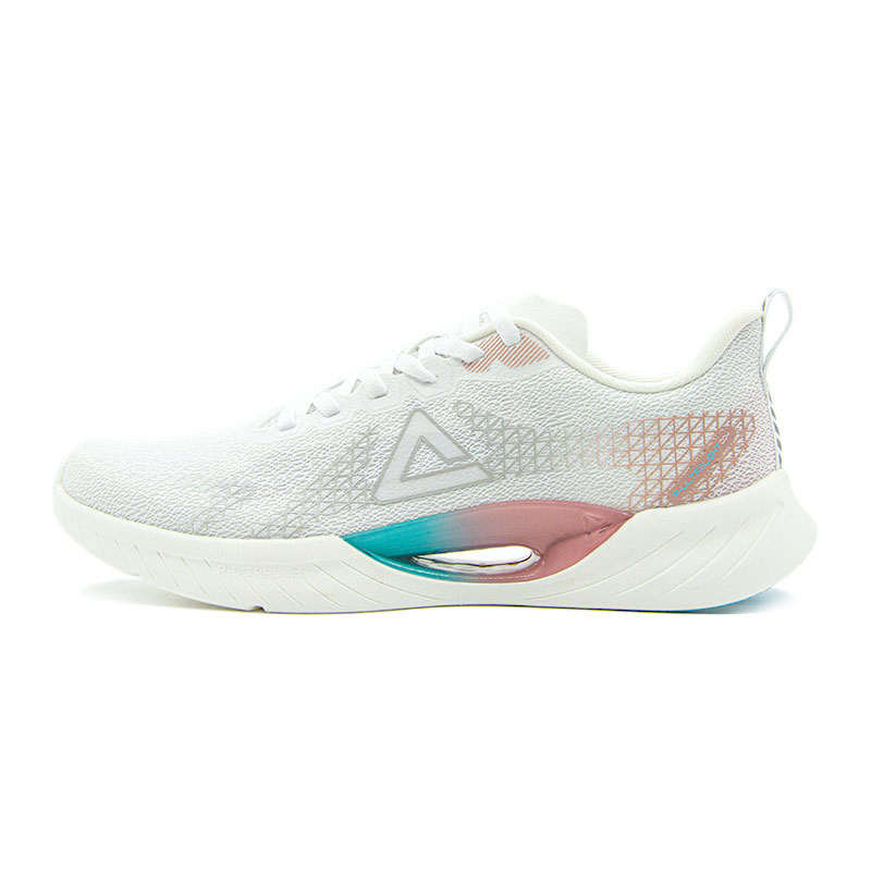 PEAK Comfortable And Breathable Cushioning, Wear Resistant Low top Casual Running Shoes Unisex Gray Red
