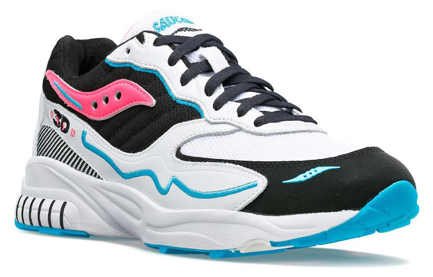 saucony 3D Grid Hurricane ‘White Black Pink’