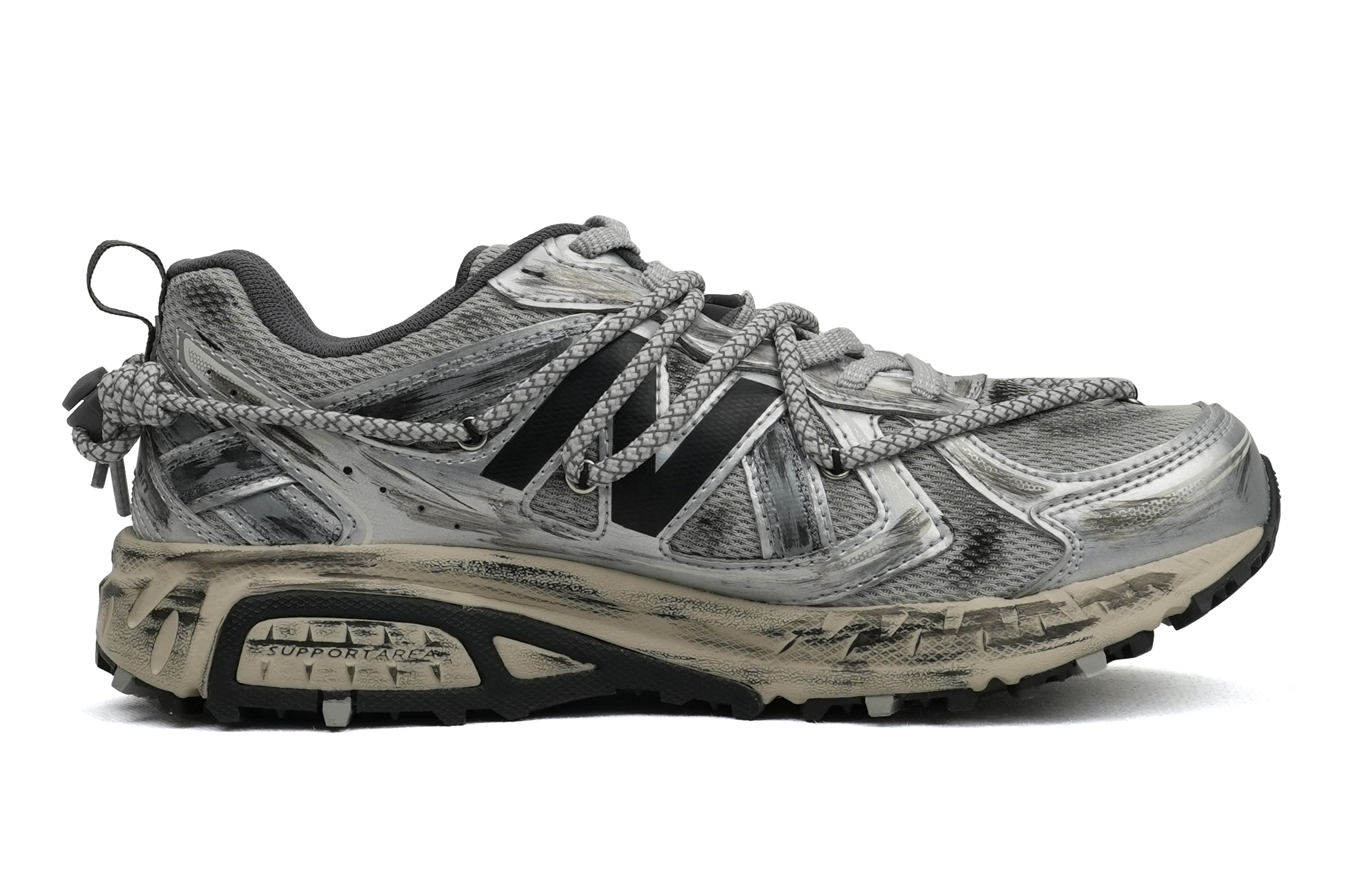 New Balance NB 410 Collection Slip Resistant Abrasion Resistant Low top Running Shoes Unisex Silver