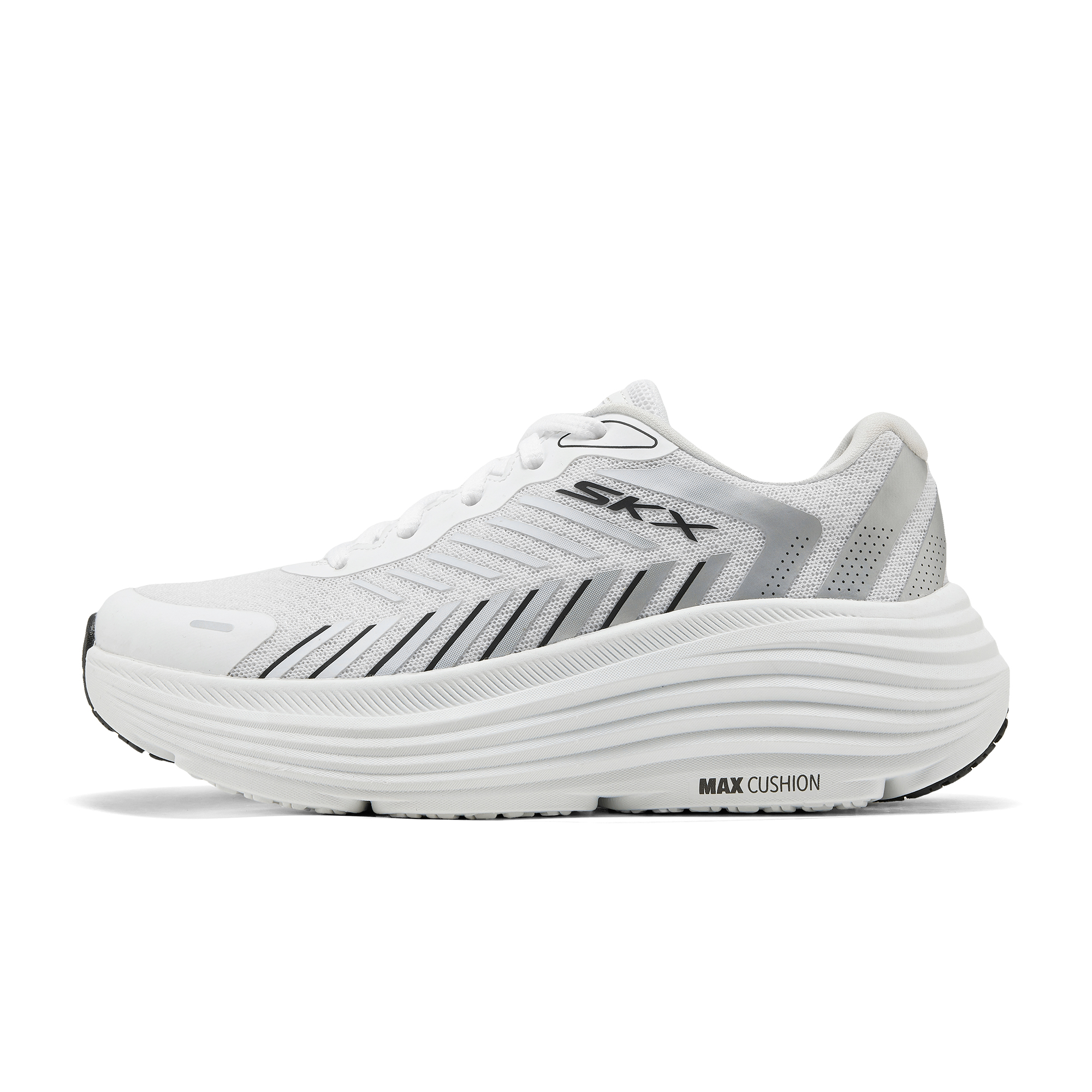 Skechers Women’s GO Fabric Cushioning, Wear Resistant Low top Running Shoes Women’s White Black