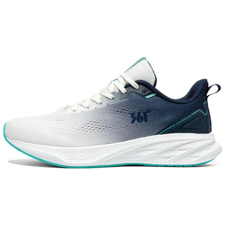 361° Wear resistant And Lightweight Low top Casual Running Shoes Men’s White Blue