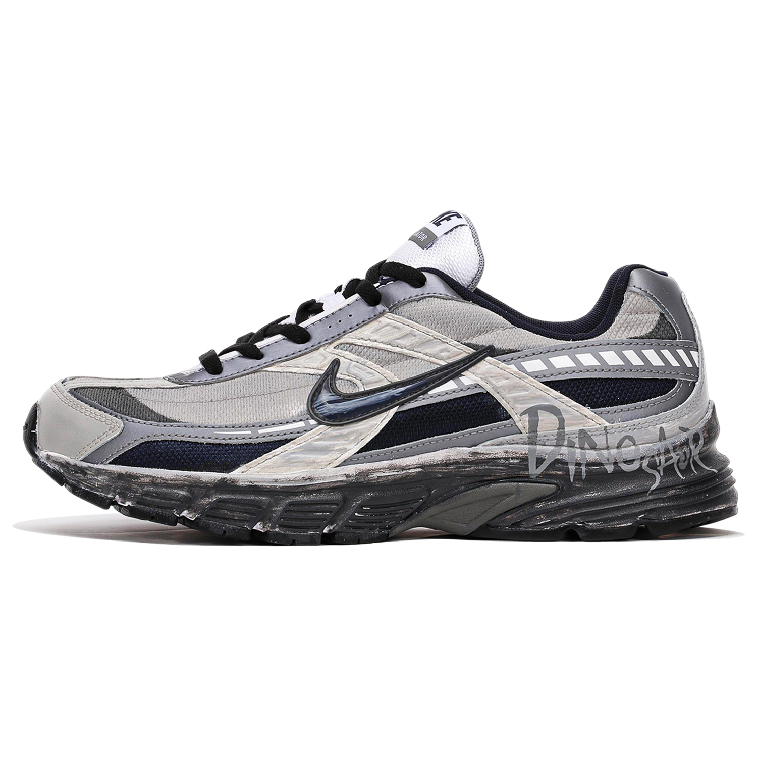 Nike Initiator Abrasion Resistant Abrasion Resistant Low top Running Shoes Men’s Black Gray