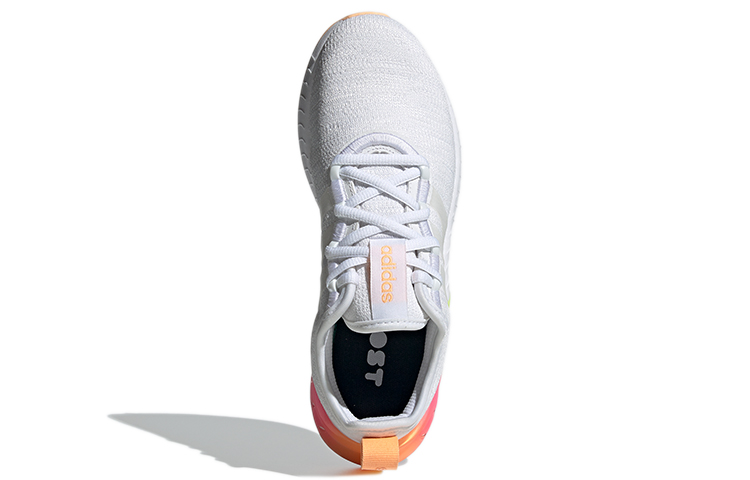 Женские кроссовки adidas neo Kaptir Super (бело-желтые) — фото 5
