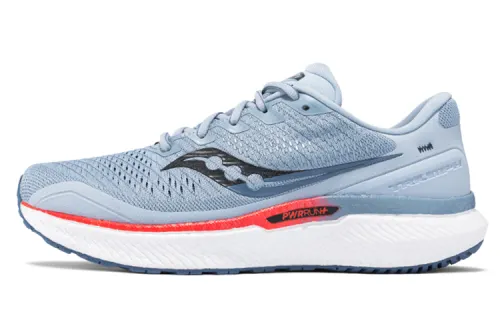 Saucony Triumph 18 Comfortable Textile, Synthetic Leather Cushioning Slip Resistant Abrasion Resistant Breathable