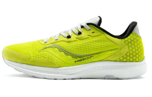 Saucony Freedom 4 Textile, Synthetic Leather Cushioning Slip Resistant Abrasion Resistant Low top Running Shoes Men's