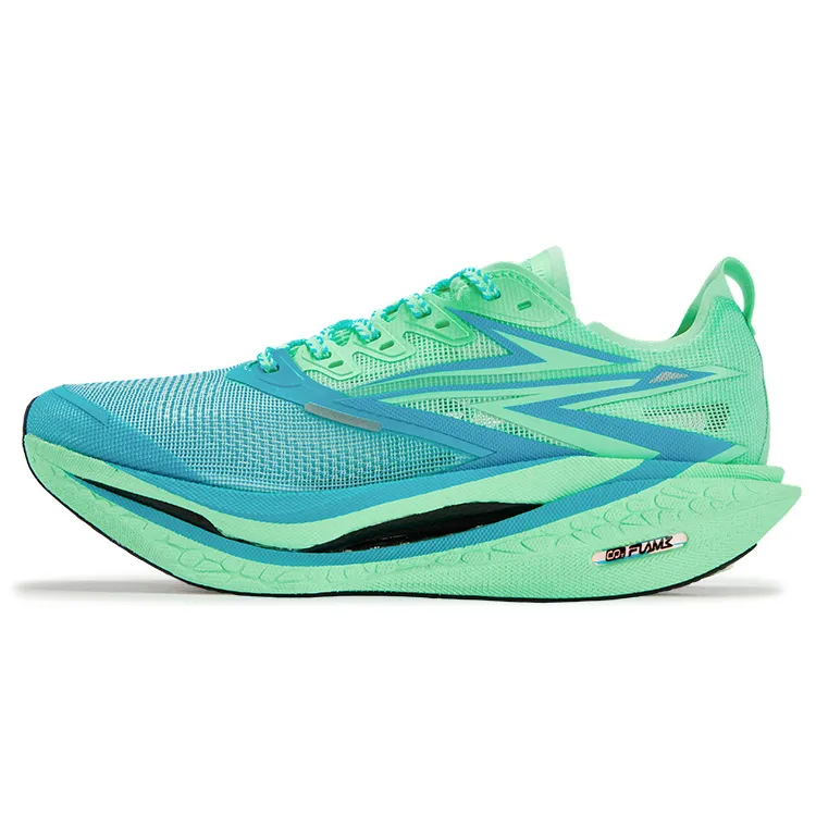 361° Flame 4.5 Low top Carbon Plate Casual Training Long Distance Running Sprint Racing Running Shoes Unisex Jelly Mint