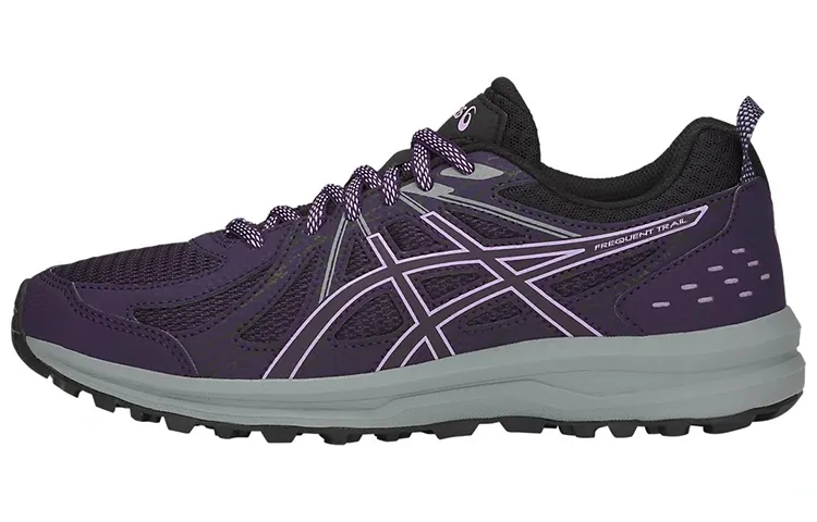 Asics Frequent Trail Abrasion Resistant Low top Running Shoes Women's Purple