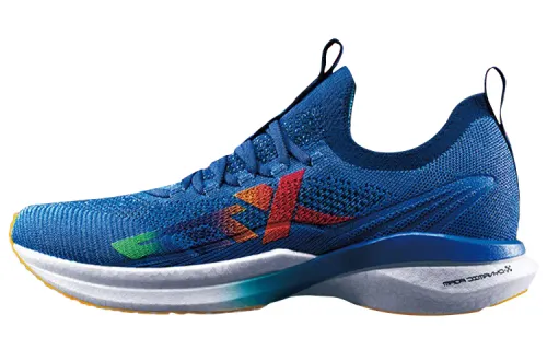 Xtep 160X Professional Marathon Power Nest Technology Mesh Shock Absorbing Anti-Slip Low-top Running Shoes Men's Blue Red