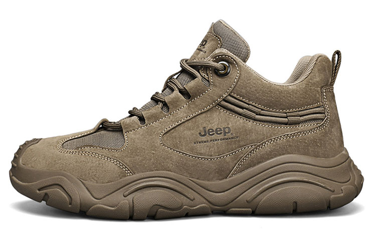 Jeep Wear resistant And Lightweight Low top Outdoor Shoes Men’s Khaki