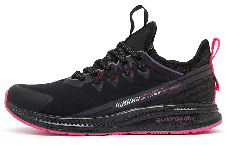 361° Rain Screen Bouncy Rain Screen Waterproof Low top Running Shoes Women’s Black Pink