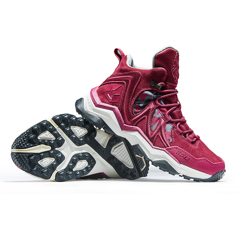 RAX Waterproof, Slip Resistant, Lightweight High top Outdoor Shoes Women’s Red